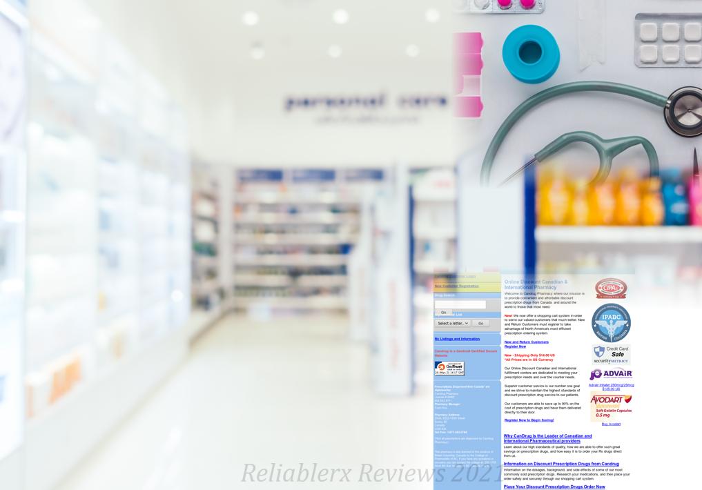 Reliablerx Review - A Scam